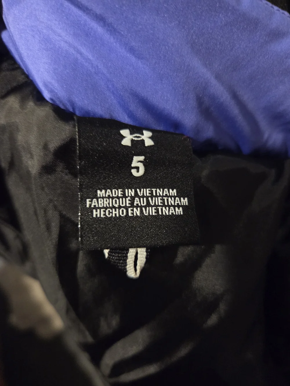 Under Armour Kids' Black Jacket with Purple Trim
